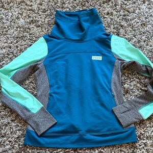 PINK Victoria's Secret Blue and Green Pullover